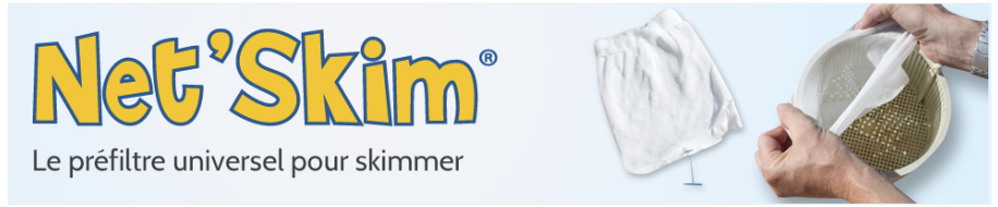 Lot de 12 Préfiltres skimmer piscine et spa Net'skim